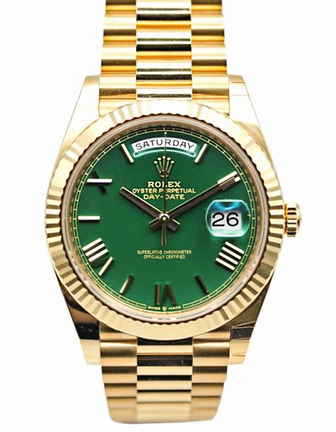 rolex day date verde prezzo|rolex day date watch price.